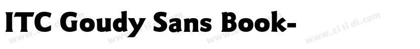 ITC Goudy Sans Book字体转换